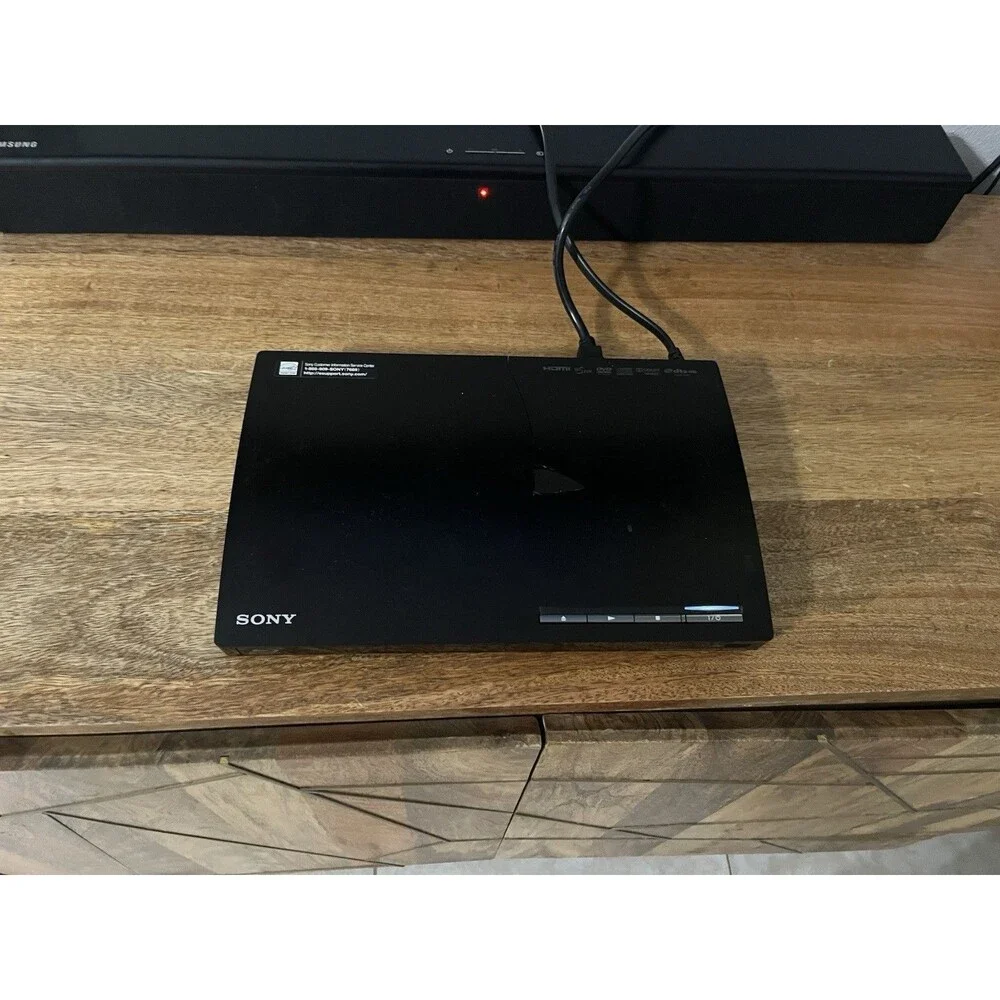 Sony BDP-S185 Blu-ray Disc DVD Player Full HD HDMI Black WORKING Cosmetic Crack
